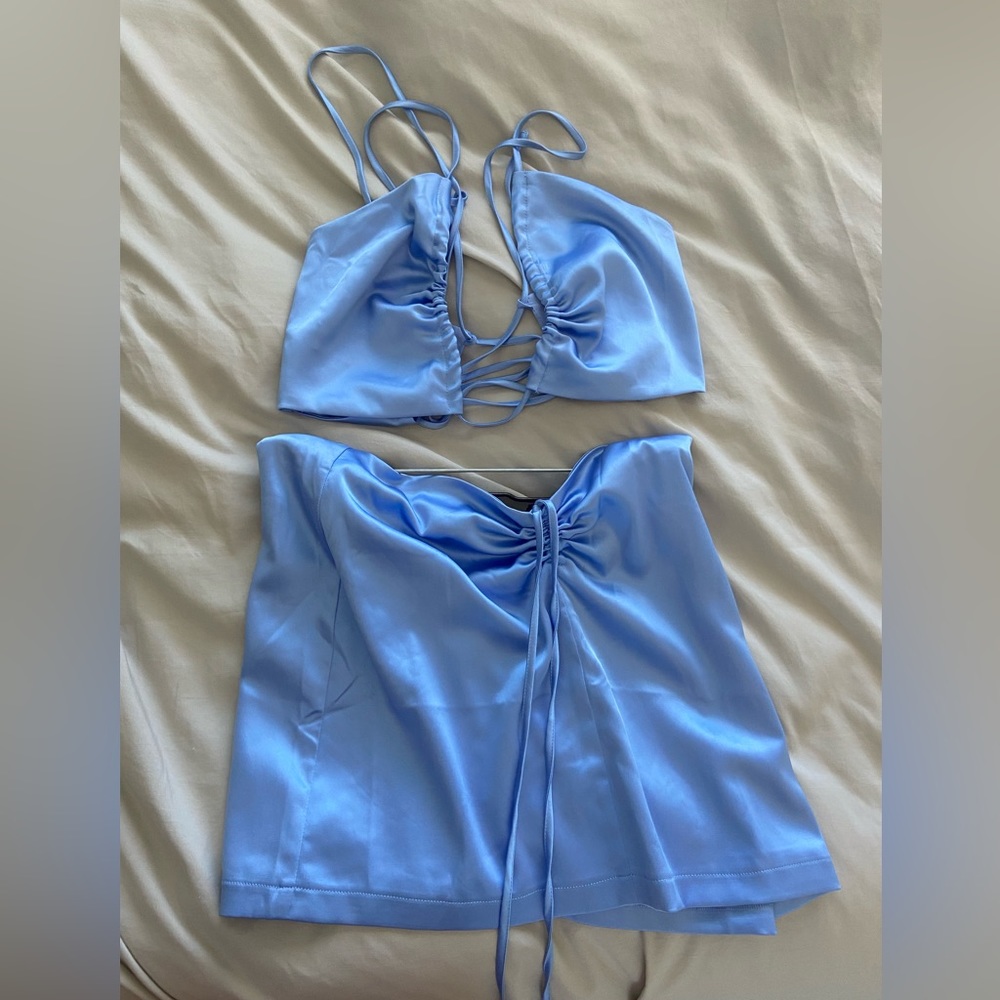 Tiger Mist two piece satin dress